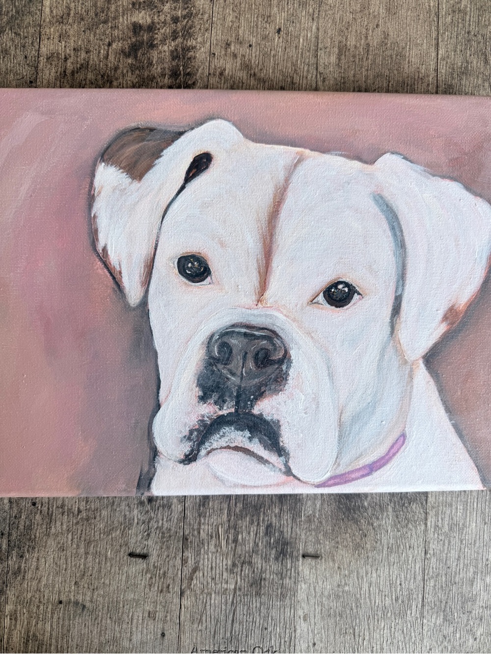 RIKKISRATPACK Custom painting of a Boxer